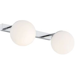 Argon Satelite wandlamp 2x15 W chroom-opaal 840
