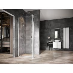 Ravak Nexty douchewand 100 cm aluminium glans/helder glas 90OA0C00Z1