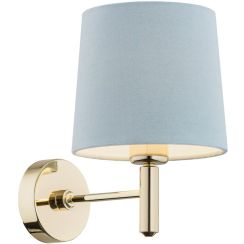 Argon Ponte wandlamp 1x15 W messing-blauw 4347