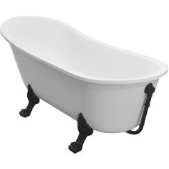 Besco Olaya vrijstaand bad 157.5x66.5 cm ovaal wit #WAO-160+CZ