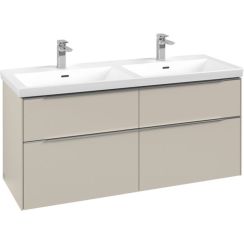 Villeroy & Boch Subway 3.0 kast 127.2x46.2x57.6 cm hangend onder de wastafel beige C568L0VN