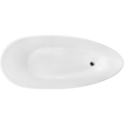 Besco Goya vrijstaand bad 140.5x62.5 cm ovaal wit #WMMB-140GKB