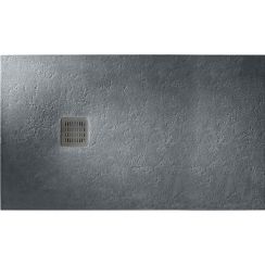 Roca Terran rechthoekige douchebak 180x100 cm grijs AP1017083E801200