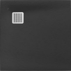 Roca Terran vierkante douchebak 100x100 cm onyx AP1033E83E801640