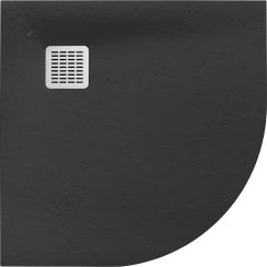 Roca Terran halfronde douchebak 90x90 cm onyx AP10538438401640