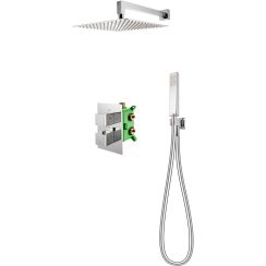 FDesign Stabilla doucheset inbouw met thermostaat met regendouche chroom FD1-TS08-7SET1-11
