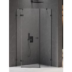 New Trendy Avexa Black douchecabine 100x80 cm zwart mat/helder glas EXK-3882