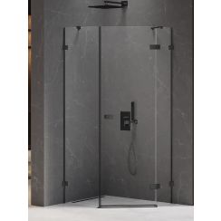 New Trendy Avexa Black douchecabine 100x80 cm zwart mat/helder glas EXK-3883