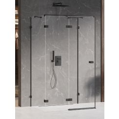 New Trendy Avexa Black douchecabine 110x70 cm rechthoekig zwart mat/helder glas EXK-2613