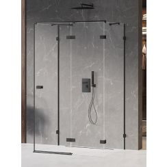 New Trendy Avexa Black douchecabine 110x90 cm rechthoekig zwart mat/helder glas EXK-2645