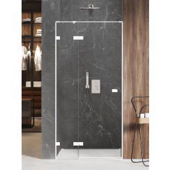 New Trendy Avexa White douchedeur 90 cm kantelbaar wit mat/helder glas EXK-2689
