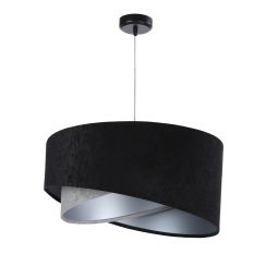 BPS Koncept Galaxy hanglamp 1x60 W zwart-grijs/askleur-zilveren 060-023