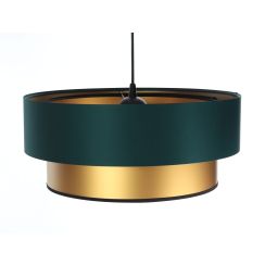 BPS Koncept Duo ellegant hanglamp 1x60 W groen-gouden 061-050-40