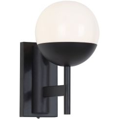 MaxLight Dallas wandlamp 1x40 W wit-zwart W0255