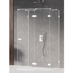 New Trendy Avexa White douchecabine 80x80 cm vierkant wit mat/helder glas EXK-2877