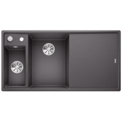 Blanco Axia III 6 S spoelbak van graniet 100x51 cm grijs/grafiet/onyx 524654