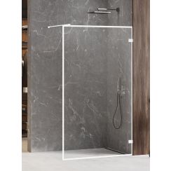New Trendy Avexa White inloopdouchewand 100 cm wit mat/helder glas EXK-2911