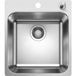 Blanco Supra 400-IF/A stalen spoelbak 50x44 cm staal 526353