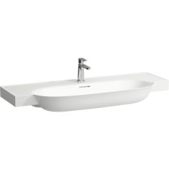 Laufen The New Classic wastafel 120x48 cm halfrond klassiek-meubel wit glans H8138580001091