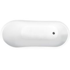 Besco Gloria vrijstaand bad 150x66 cm ovaal tweekleurig #WMMC-150GLT