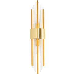 Moosee Amanda wandlamp 2x40 W doorzichtig-gouden-oranje MSE010100263