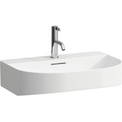 Laufen Sonar wastafel 60x42 cm halfrond klassiek wit glans H8103420001091