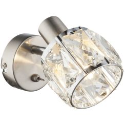 Globo Lighting Kris wandlamp 1x40 W chroom-doorzichtig 54356-1