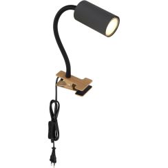 Globo Lighting Robby bureaulamp 1x25 W hout-grafiet 57911KG