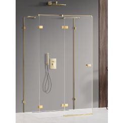 New Trendy Avexa Gold Shine douchecabine 110x110 cm vierkant gouden glans/helder glas EXK-2116