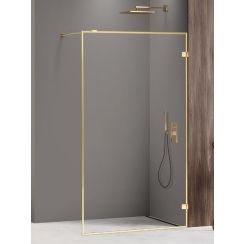 New Trendy Avexa Gold Shine inloopdouchewand 110 cm gouden glans/helder glas EXK-2162