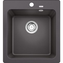 Blanco Naya 45 spoelbak van graniet 51x46.5 cm grijs/grafiet/onyx 525223