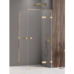 New Trendy Avexa Gold Shine douchecabine 120x70 cm rechthoekig gouden glans/helder glas EXK-3216