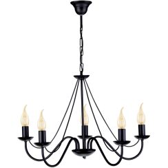 Kaja Bartez hanglamp 5x40 W zwart K-3991