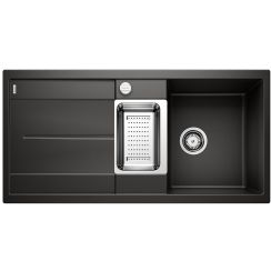 Blanco Metra 6 S spoelbak van graniet 100x50 cm zwart 525926
