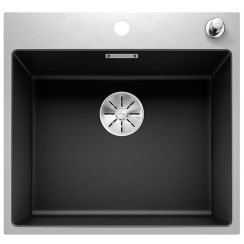 Blanco Subline 500-IF/A spoelbak van graniet 54.3x51 cm zwart 525999