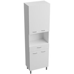 LaVita Basic Barato kast 50x30x170 cm langs de zijkant wit 5900378314615