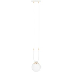 Emibig Glam hanglamp 1x10 W wit-opaal 1115/1