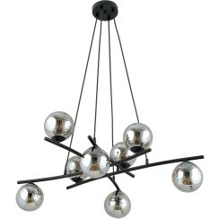 Emibig Essa hanglamp x10 W zwart-grafiet 1203/8