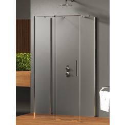 New Trendy Smart douchecabine 120x80 cm rechthoekig chroom glans/helder glas EXK-4076