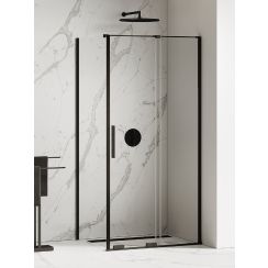 New Trendy Smart Black douchecabine 140x120 cm rechthoekig zwart mat/helder glas EXK-4148