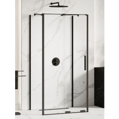 New Trendy Smart Black douchecabine 130x80 cm rechthoekig zwart mat/helder glas EXK-4183