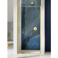 New Trendy Smart Light Gold douchedeur 120 cm schuifbaar gouden glans/helder glas EXK-4215