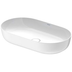 Duravit Luv wastafel 70x40 cm ovaal opbouw wit mat 0379702600
