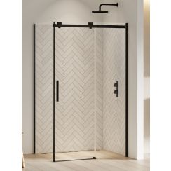 New Trendy Softi Black douchecabine 120x100 cm rechthoekig zwart mat/helder glas EXK-3969
