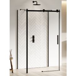 New Trendy Softi Black douchecabine 110x100 cm rechthoekig zwart mat/helder glas EXK-3995