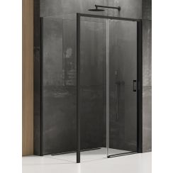 New Trendy Prime Black douchecabine 130x80 cm rechthoekig zwart mat/helder glas K-1289