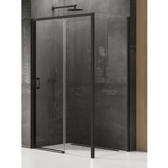 New Trendy Prime Black douchecabine 150x80 cm rechthoekig zwart mat/helder glas K-1325
