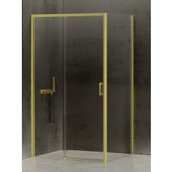 New Trendy Prime Light Gold douchecabine 140x80 cm rechthoekig gouden glans/helder glas D-0428A/D-0223B