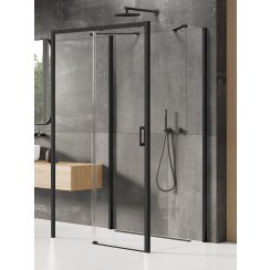 New Trendy Prime Black douchecabine 150x70 cm rechthoekig zwart mat/helder glas K-0928