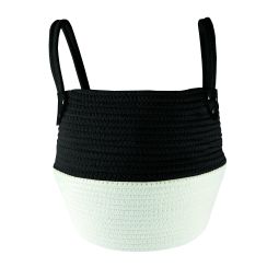 Kleine Wolke Patch badkamermandje wit-zwart 8649926062